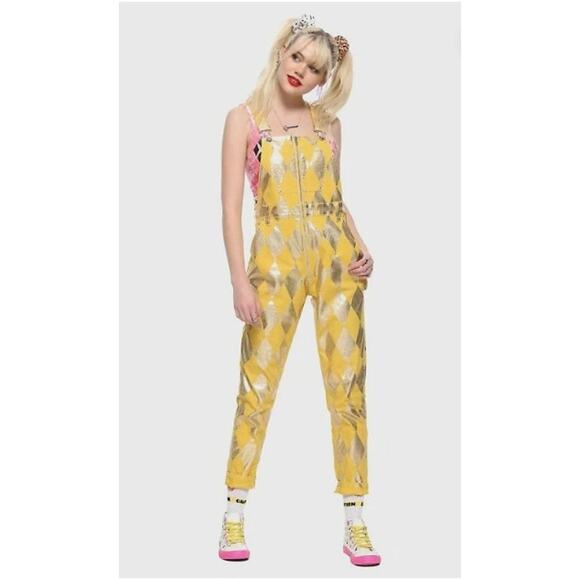 Her Universe DC Comics Birds of Prey Harley Quinn Boobytrap Battle Overall Large - Picture 1 of 5